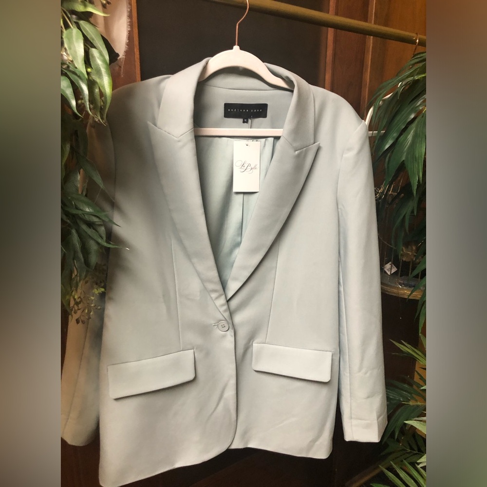 Endless Rose Light Gray Blazer